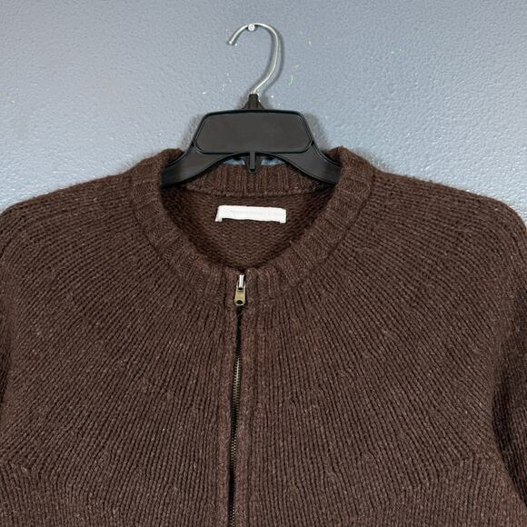 Number Nine 2 men’s brown wool full zip Japan sweater Avant Garde - Picture 2 of 16